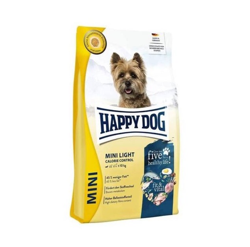 [4001967165999] - Happy Dog Dry Dog Food Mini Light Calorie Control 800g