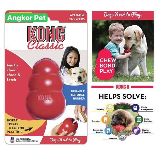 [035585125008] - Dog Toy Kong Classic Rubber Extra Small Red3.5cmX5.5cm
