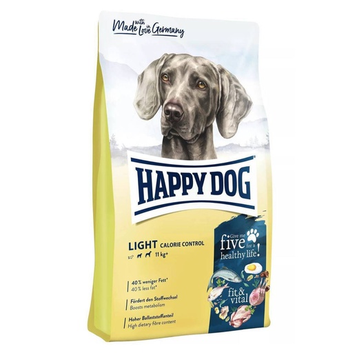 [4001967135466] - Happy Dog Dry Dog Food Light Calorie Control 4kg