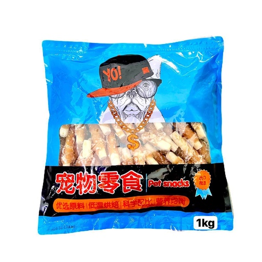 [B0000001241] - Bone with Dry Chicken 1Kg ឆ្អឹងរុំសាច់មាន់​