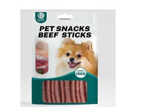 [6977020210143] - N4P Dog Snacks beef Sticks 100g
