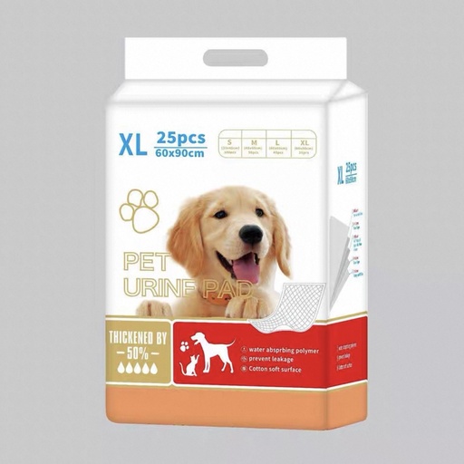 [B0000001346] Pet Pad Urine Size XL 60x90cm (25pcs)