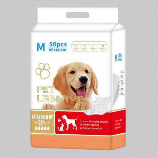 [B0000001387] Pet Pad Urine Size M 45x60cm (50pcs)