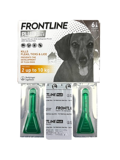 [B0000001397] - Frontline Plus Dog 2up to 10kg(1pipette)