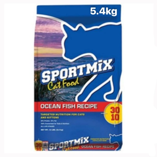 [034846600964] -SPORTMIX Dry Cat Food Ocean Fish Recipe 5.4kg