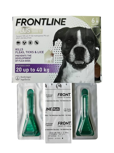 [B0000001410] Frontline Plus Dog 20 Up To 40kg (1pipette)