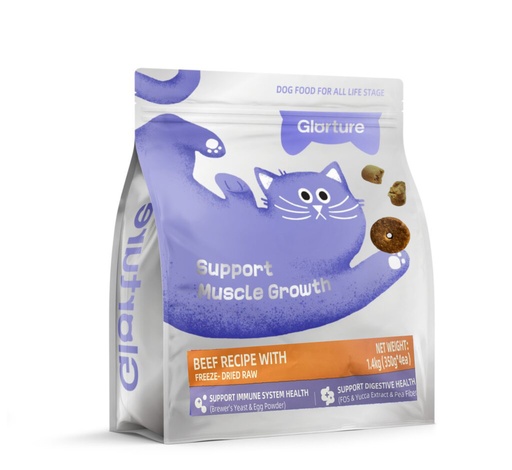 - Glorture Dry Cat Food 1.4kg(350g*4)/ចំណីឆ្មា
