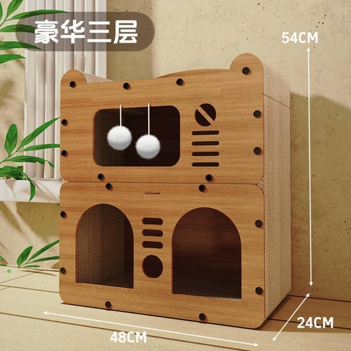 [B0000001526] - Cat Toy House Size 48x24x54cm