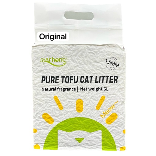 [6977091130029] -StarHong Pure Tofu Cat Litter Original 6L (2.5kg)