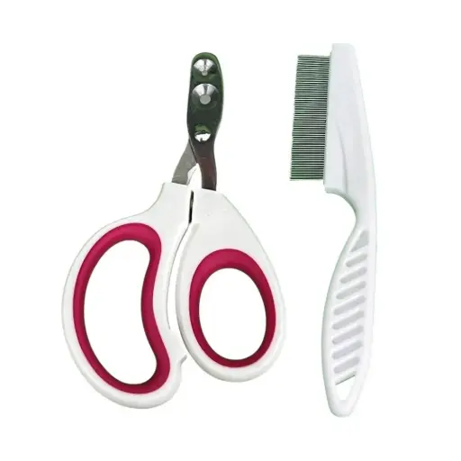 [B0000001562] -Nail Cut & Flea Comb (pink)