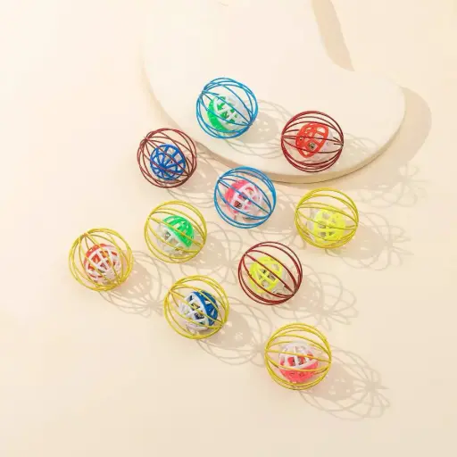 [B0000001787] - Cat Toy Ball បាល់ដែកកណ្តឹង