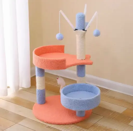 [B0000001828] - Cat Tree Size 65x40x40cm ផ្ទះឆ្មា