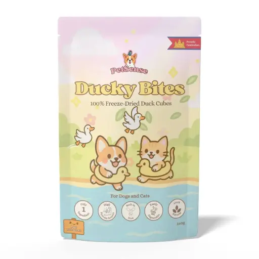 [8848642001045] - PetSense Ducky Bites Freeze- Died Duck Cubes 40g