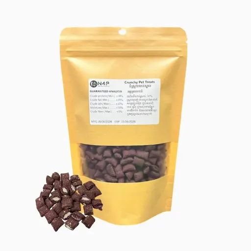 [B0000002141] - N4P Pets Treat Crunchy Bites Purple Sweet Potato & Chicken Flavor 200g