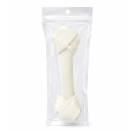 [B0000002156] N4P Bone White (8"*1)ឆ្អឹងស្បែកគោពណ៌សគួច